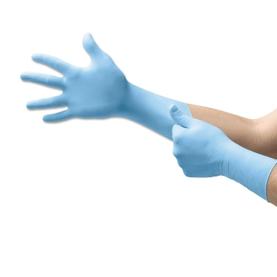 Ansell Integra® EC N87 Nitrile Powder-Free Disposable Gloves, Textured, 7.9 mil Palm/9.1 mil Finger, Large, Blue (748-N873)
