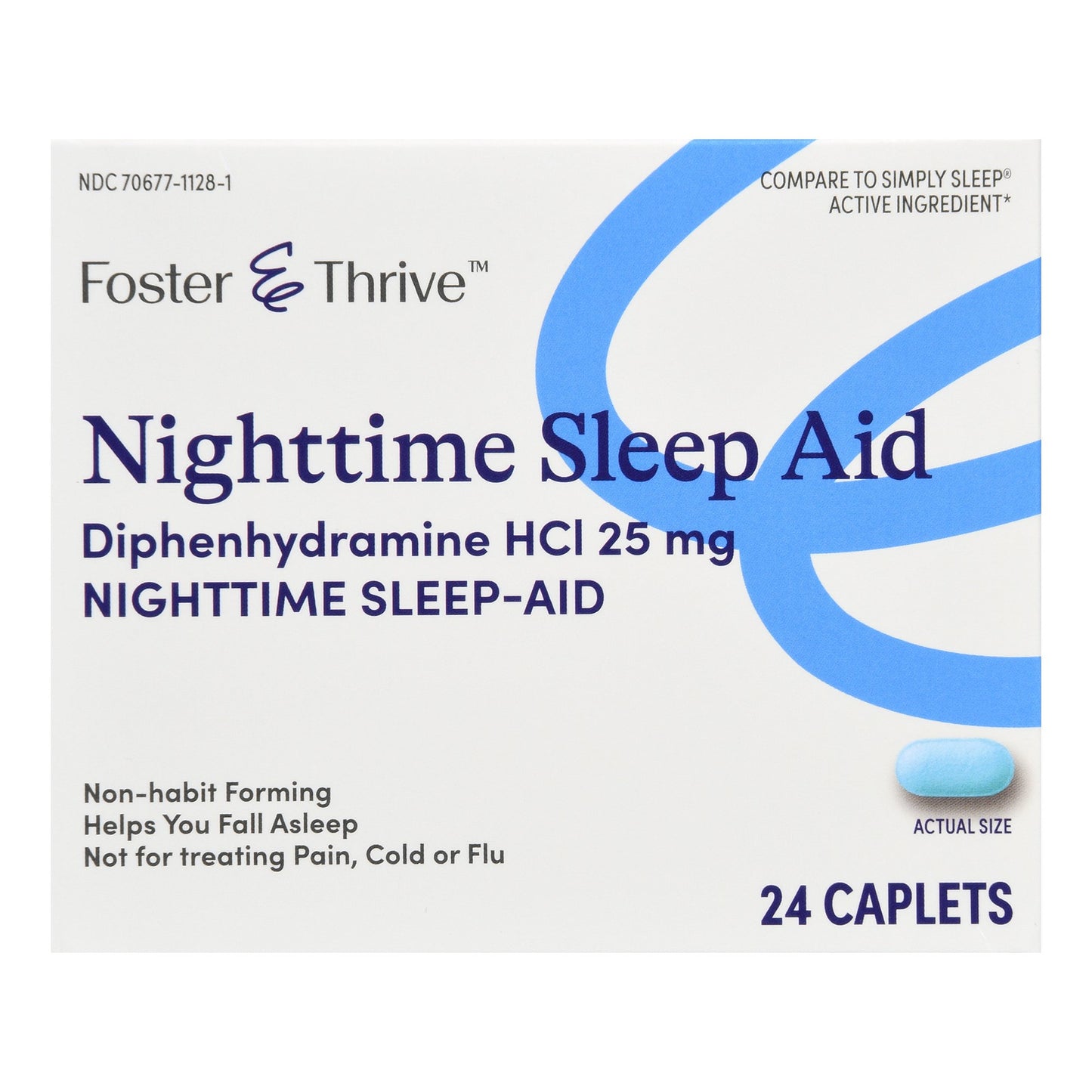 Foster & Thrive™ Sleep Aid 24 per Box Caplet 25 mg Strength (1238993_BX)