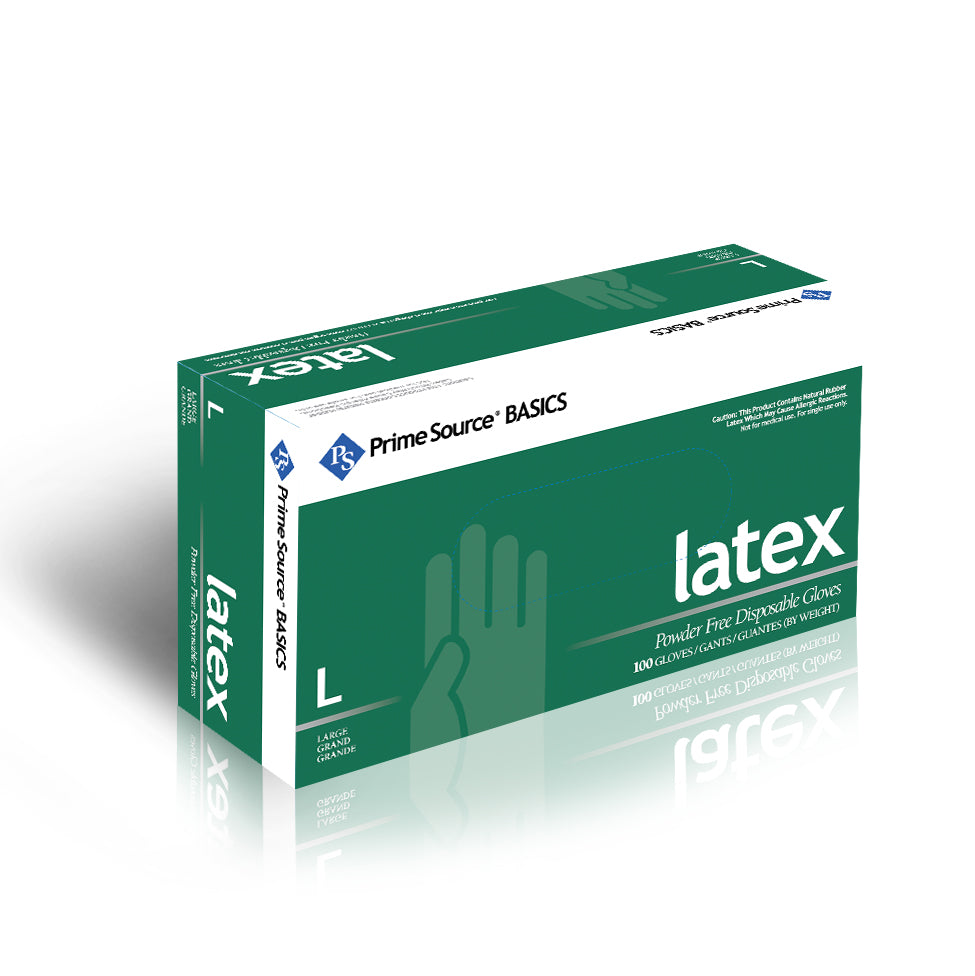 Prime Source® Basics Latex Glove, White, Large (75000598)