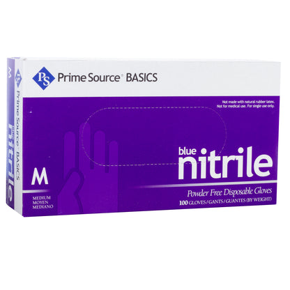 Prime Source® Powder Free Nitrile Gloves, Blue, Medium (75000763)