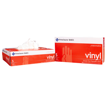 Prime Source® Basics Vinyl Powder Free Glove, Clear, Small (75006008)