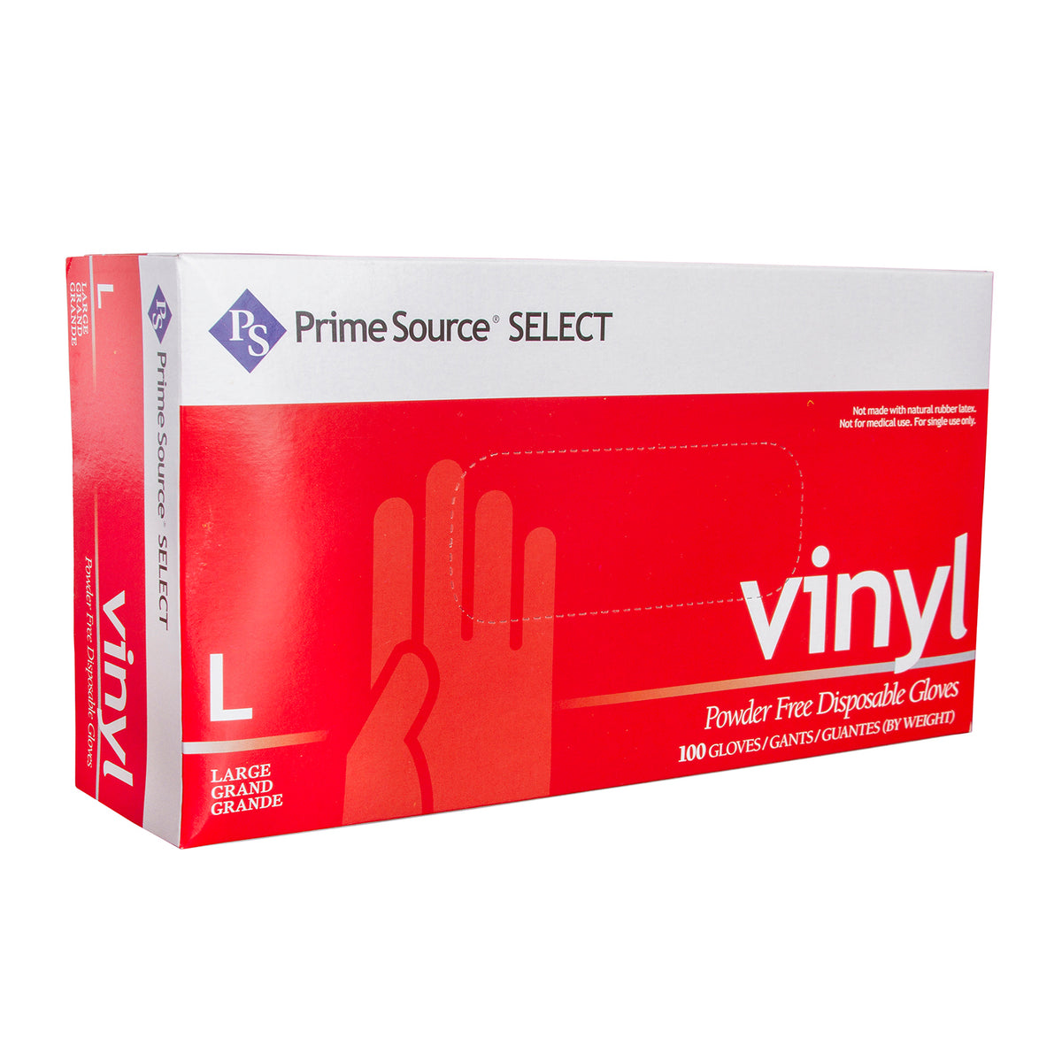 Prime Source® Select Vinyl Powder Free Clear Glove, Large (75006280)