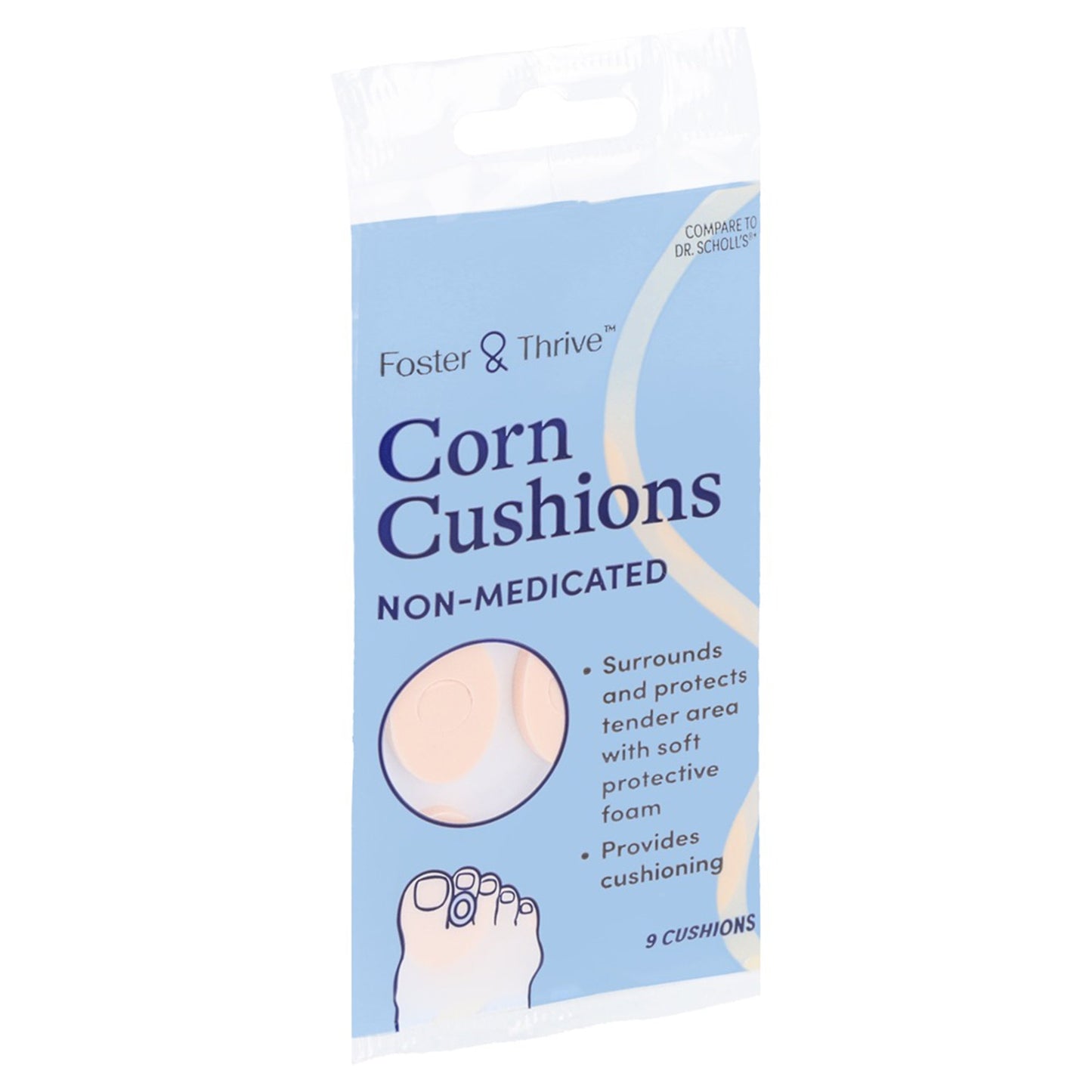 Foster & Thrive™ Corn Cushion One Size Fits Most Adhesive Backing Toe (1245009_PK)