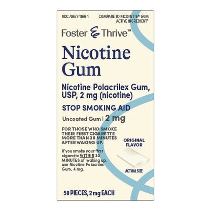 Foster & Thrive™ Stop Smoking Aid 2 mg Strength Gum (1238958_BX)