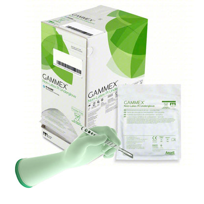 GAMMEX® Non-Latex PI Underglove Surgical Underglove Size 8 Sterile Polyisoprene Standard Cuff Length Micro-Textured Green Chemo Tested (693865_CS)