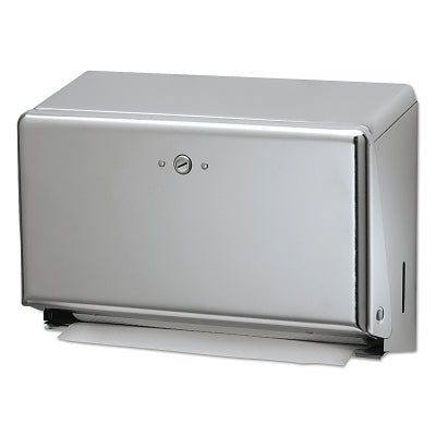 San Jamar Mini C-Fold/Multifold Towel Dispenser, Chrome, 11 1/8 x 3 7/8 x 7 7/8 (859-T1950XC)