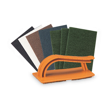 3M™ Standard Abrasives Easy Hand Pad Holder, 3.38 x 5.75, Orange (MMM827000)