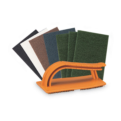 3M™ Standard Abrasives Easy Hand Pad Holder, 3.38 x 5.75, Orange (MMM827000)