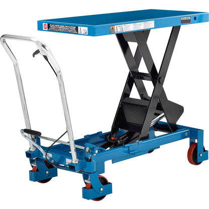 Global Industrial Mobile Heavy Duty Scissor Lift Table, 40" x 20" Platform, 2200 Lb. Cap. (WB988933)
