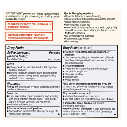 Foster & Thrive™ Antacid 10 mg Strength Tablet 60 per Box (1238919_BT)