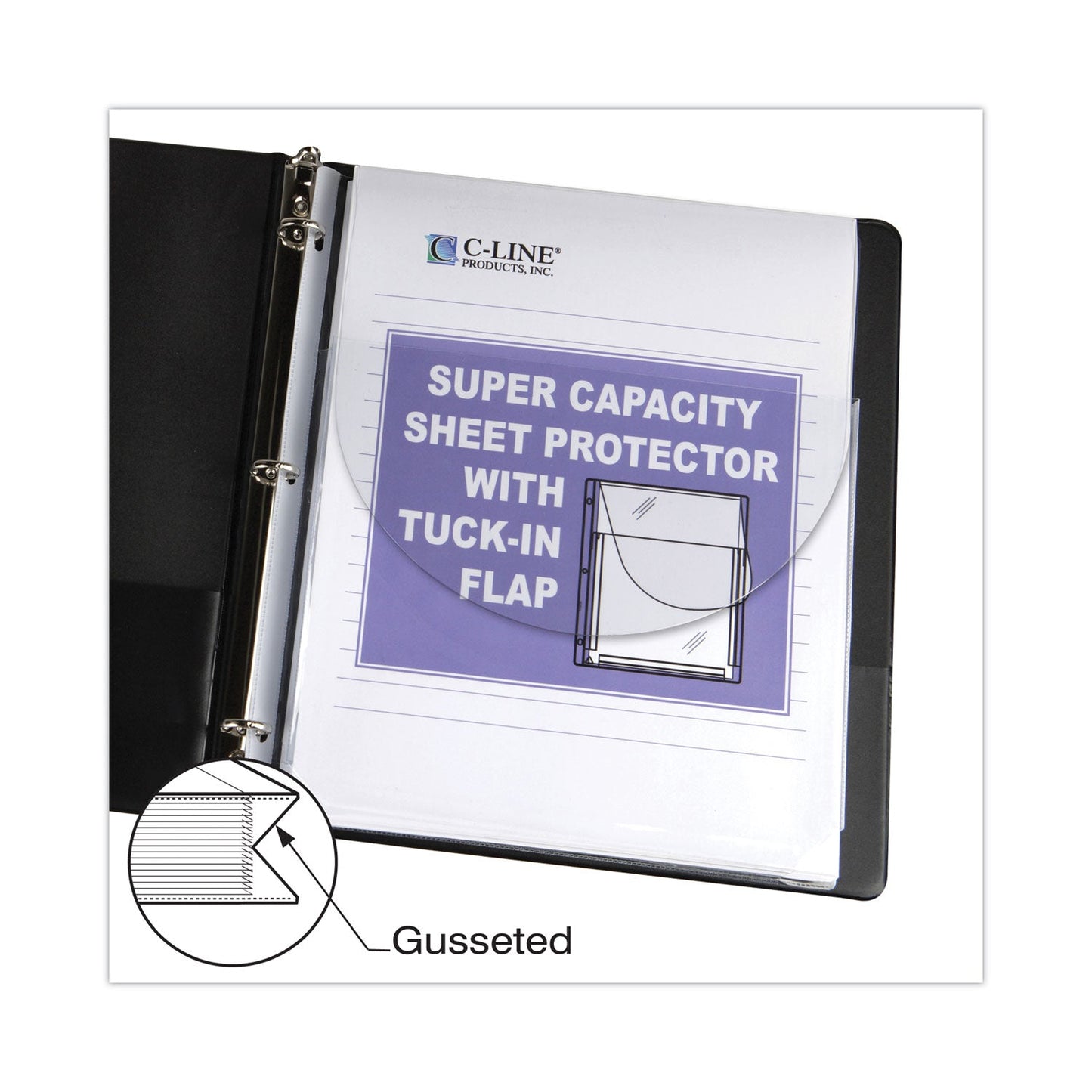 c-line-super-capacity-sheet-protectors-with-tuck-in-flap-num-cli61027_2