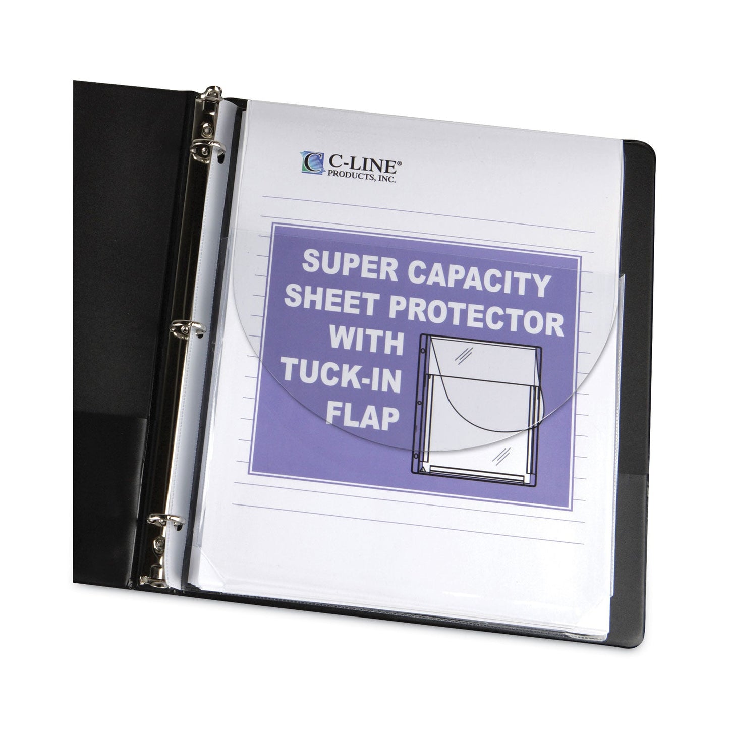 c-line-super-capacity-sheet-protectors-with-tuck-in-flap-num-cli61027_1