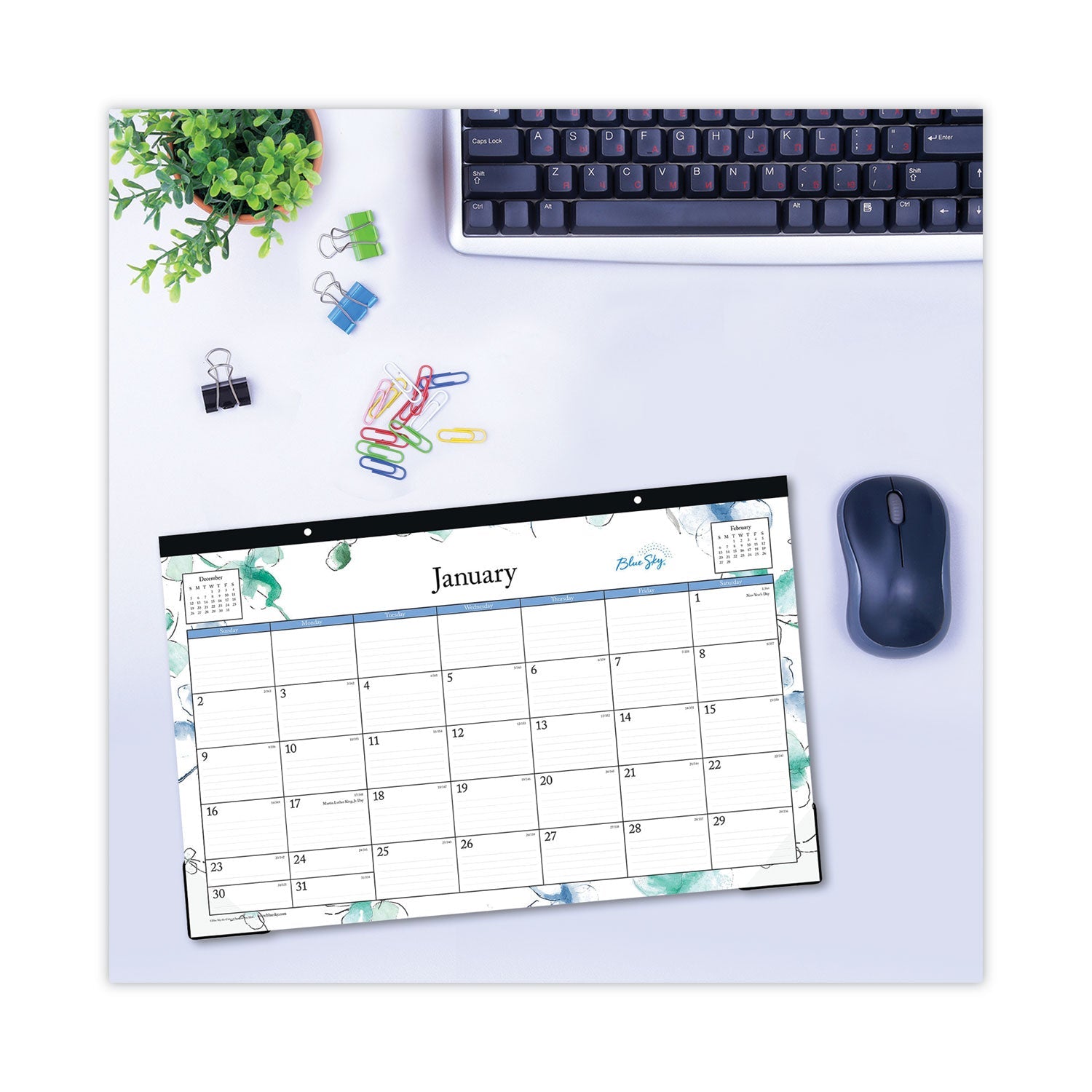 lindley-desk-pad-floral-artwork-17-x-11-white-blue-green-sheets-black-binding-clear-corners-12-month-jan-to-dec-2025-bls100024_4