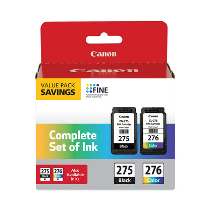 Canon® 4988C005 (PGI-275; CLI-276) Multipack Ink, Black/Tri-Color (CNM4988C005)