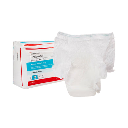 Sure Care™ Plus Unisex Adult Absorbent Underwear Pull On with Tear Away Seams Medium Disposable Heavy Absorbency (829959_BG)