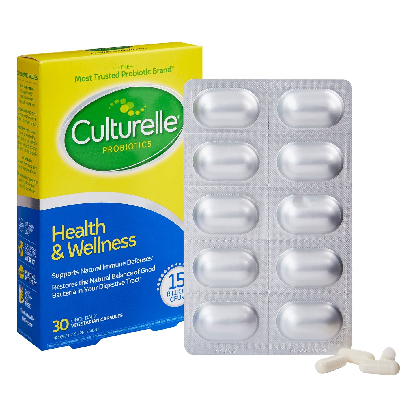 Culturelle® Probiotic Dietary Supplement 30 per Bottle Capsule (545516_BT)