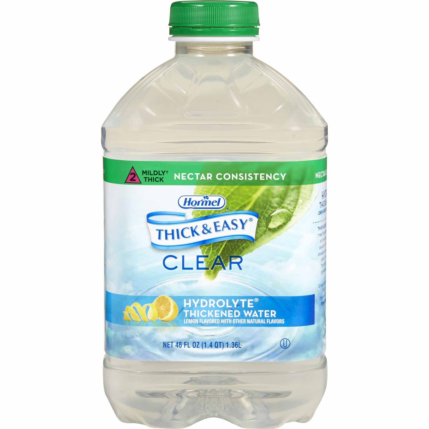 Thick & Easy® Hydrolyte® Thickened Water 46 oz. Bottle Lemon Flavor Liquid IDDSI Level 2 Mildly Thick (797168_CS)