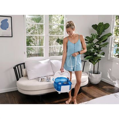 HoMedics® Salt-N-Soak Pro Foot Bath with Heat Boost Blue / White Plastic (1253808_CS)