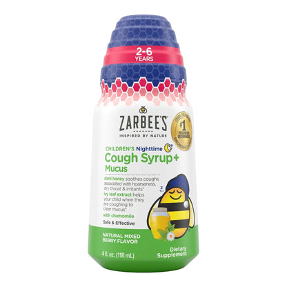 Zarbee's® Cough Syrup + Mucus Children's Cold and Cough Relief 6 g Strength Syrup 4 oz. (1228830_EA)