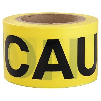 Intertape Polymer Group Barricade Tape, 3 in x 300 ft, Yellow, Caution (761-600CB-300)