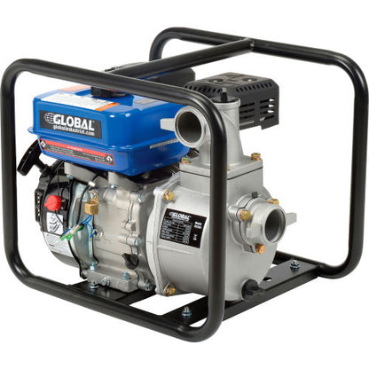 Global Industrial Portable Gasoline Water Pump, 2” Intake/Outlet, 7HP (WB761202)