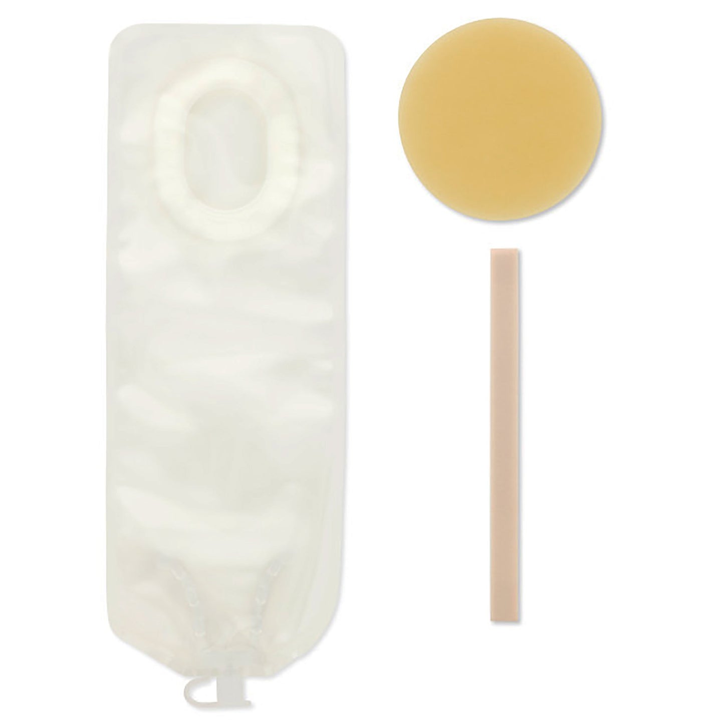 Pouchkins™ Newborn Ostomy Pouch One-Piece System 6 Inch Length Flat, Trim To Fit 7/8 to 1-3/8 Inch Stoma Drainable (341446_BX)