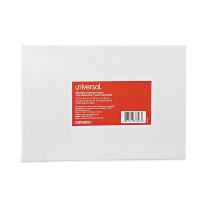 universal-shredder-lubricant-sheets-num-unv38026_2
