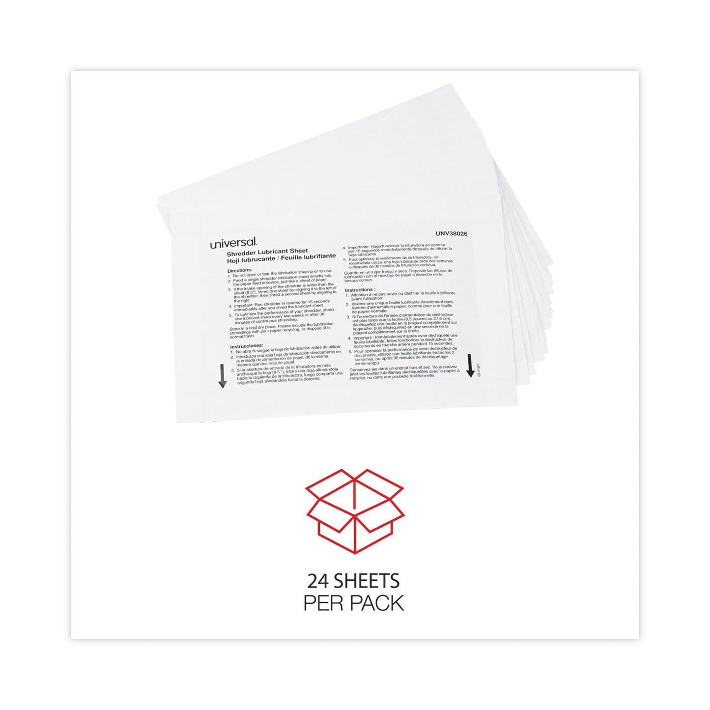 universal-shredder-lubricant-sheets-num-unv38026_3