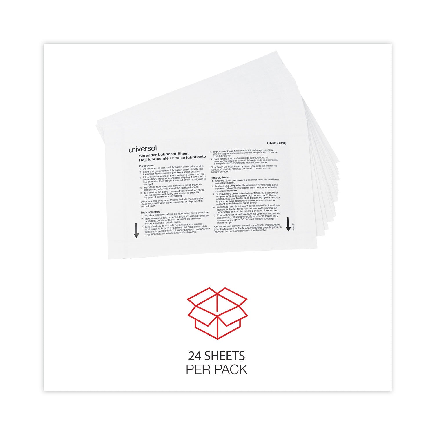 universal-shredder-lubricant-sheets-num-unv38026_3