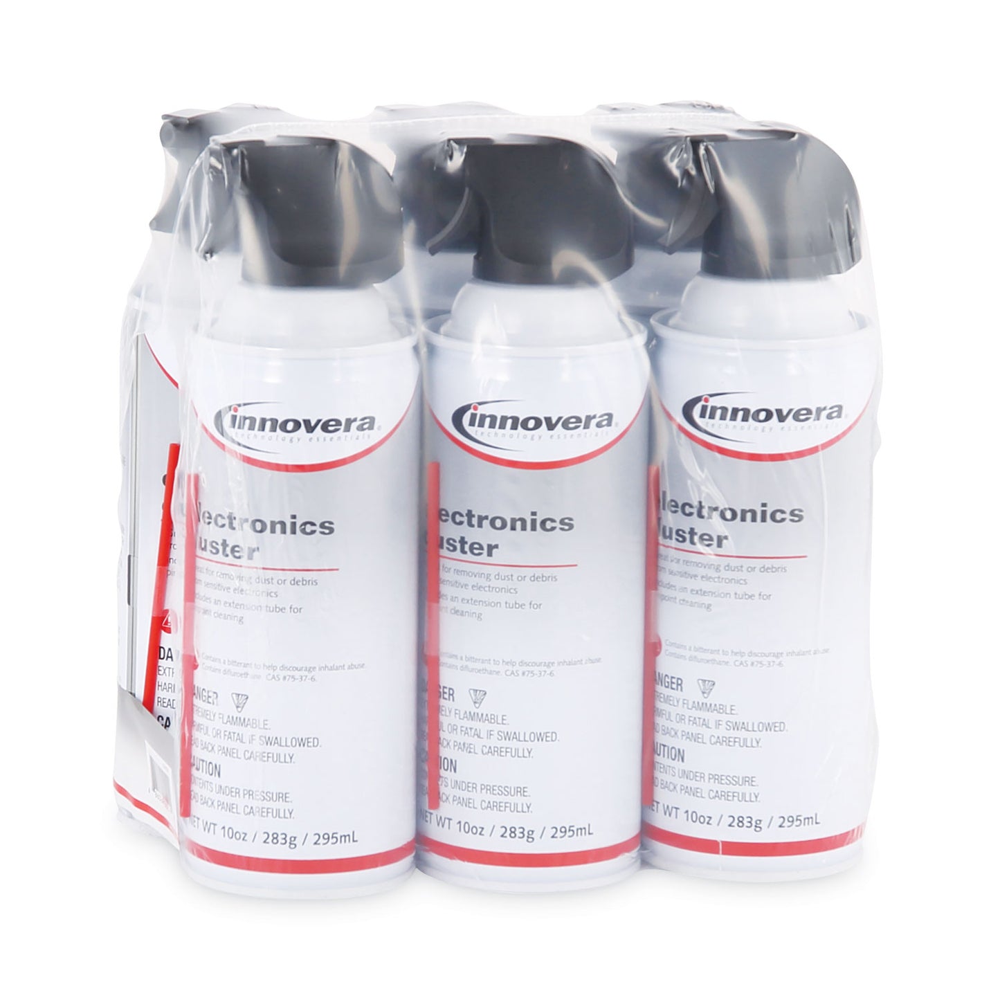 Innovera® Compressed Air Duster Cleaner, 10 oz Can, 6/Pack (IVR10016)