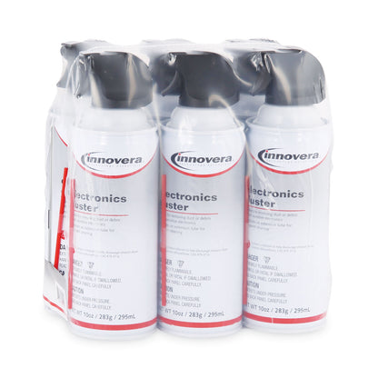 Innovera® Compressed Air Duster Cleaner, 10 oz Can, 6/Pack (IVR10016)