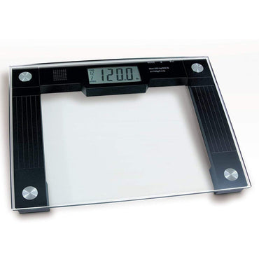 Ideaworks® Floor Scale Digital Display 550 lbs. / 250 kg Capacity Black / Glass AC Power (848530_EA)