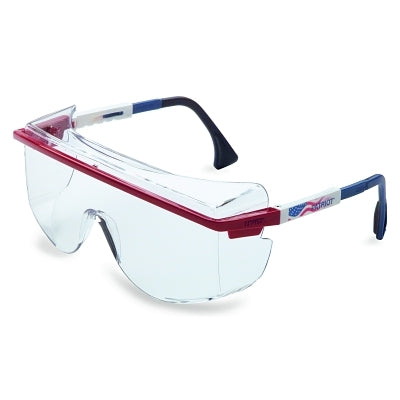 PIP Astrospec OTG 3001 Eyewear, Clear Lens, Anti-Fog, Blue/Red/White Frame (763-S2530C)