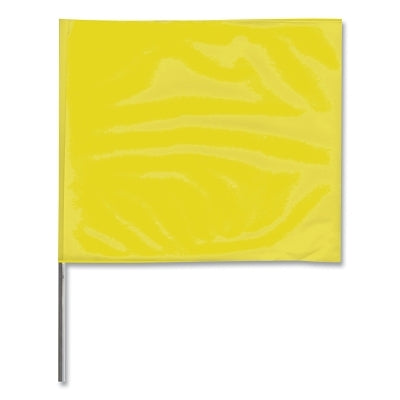 Presco Stake Flag, 4 in x 5 in, 21 in H, Yellow (764-4521Y)