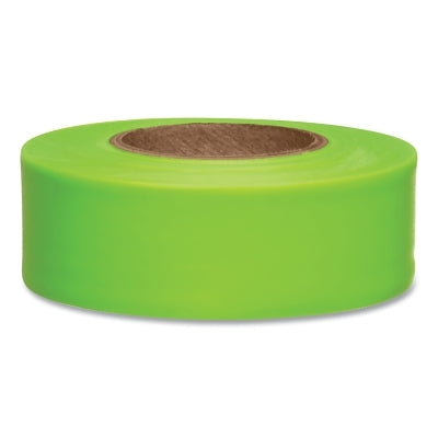 Presco Taffeta Flagging Tape, 1-3/16 in x 150 ft, Lime Glo (764-TFLG)