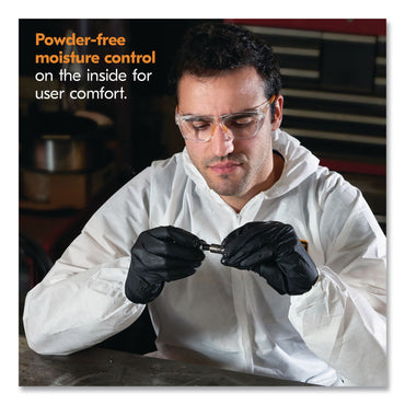 KleenGuard™ G10 Kraken Grip Nitrile Gloves, Small, 6 mil Thick, 9.5" Long, Black, 100/Box, 10 Boxes/Carton (ANS49275)
