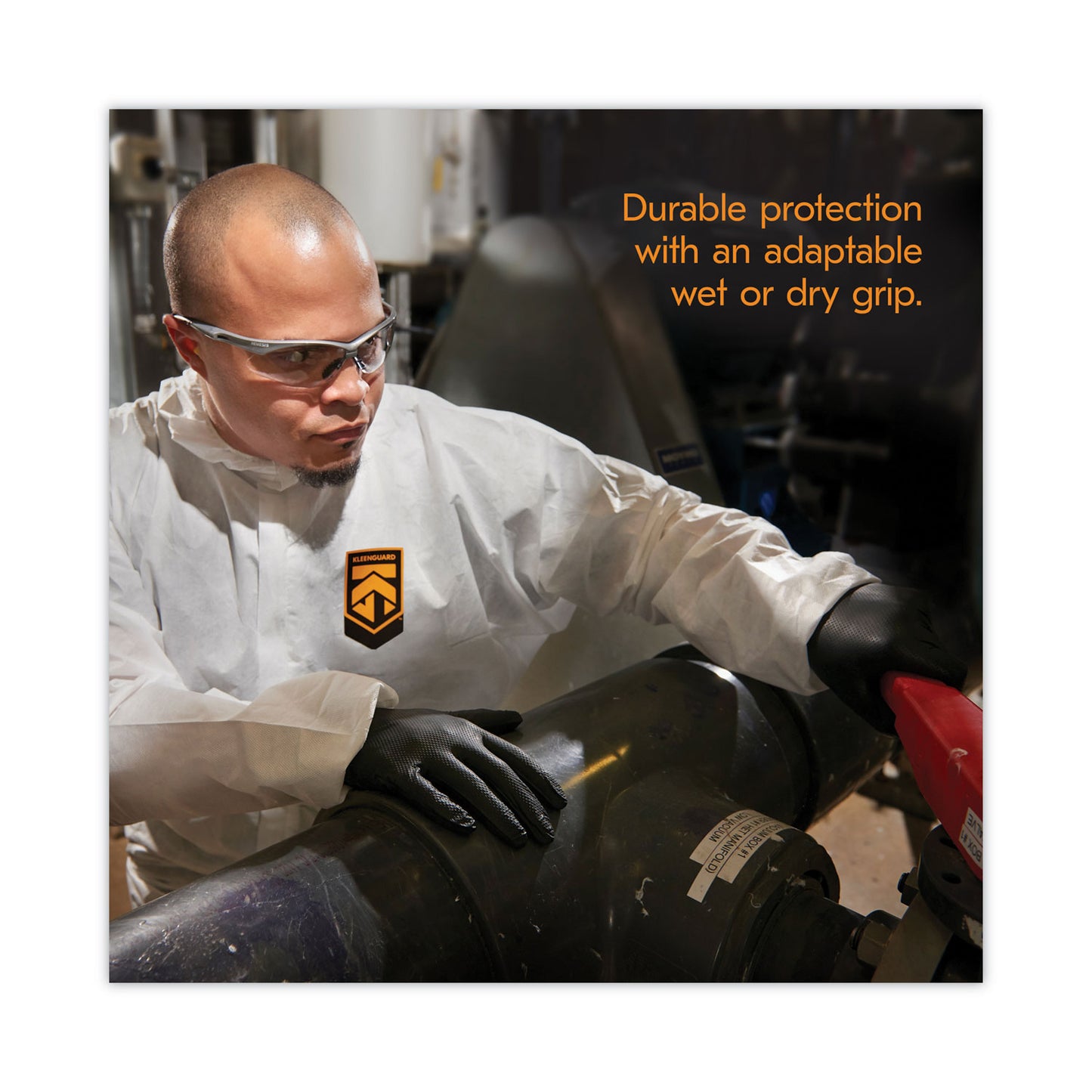 KleenGuard™ G10 Kraken Grip Nitrile Gloves, Powder-Free, X-Large, 6 mil Thick, 9.5" Long, Black, 90/Box, 10 Boxes/Carton (ANS49278)