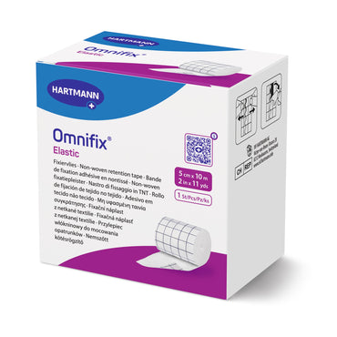 Omnifix® Elastic Dressing Retention Tape with Liner White 2 Inch X 11 Yard Nonwoven NonSterile (1129500_RL)
