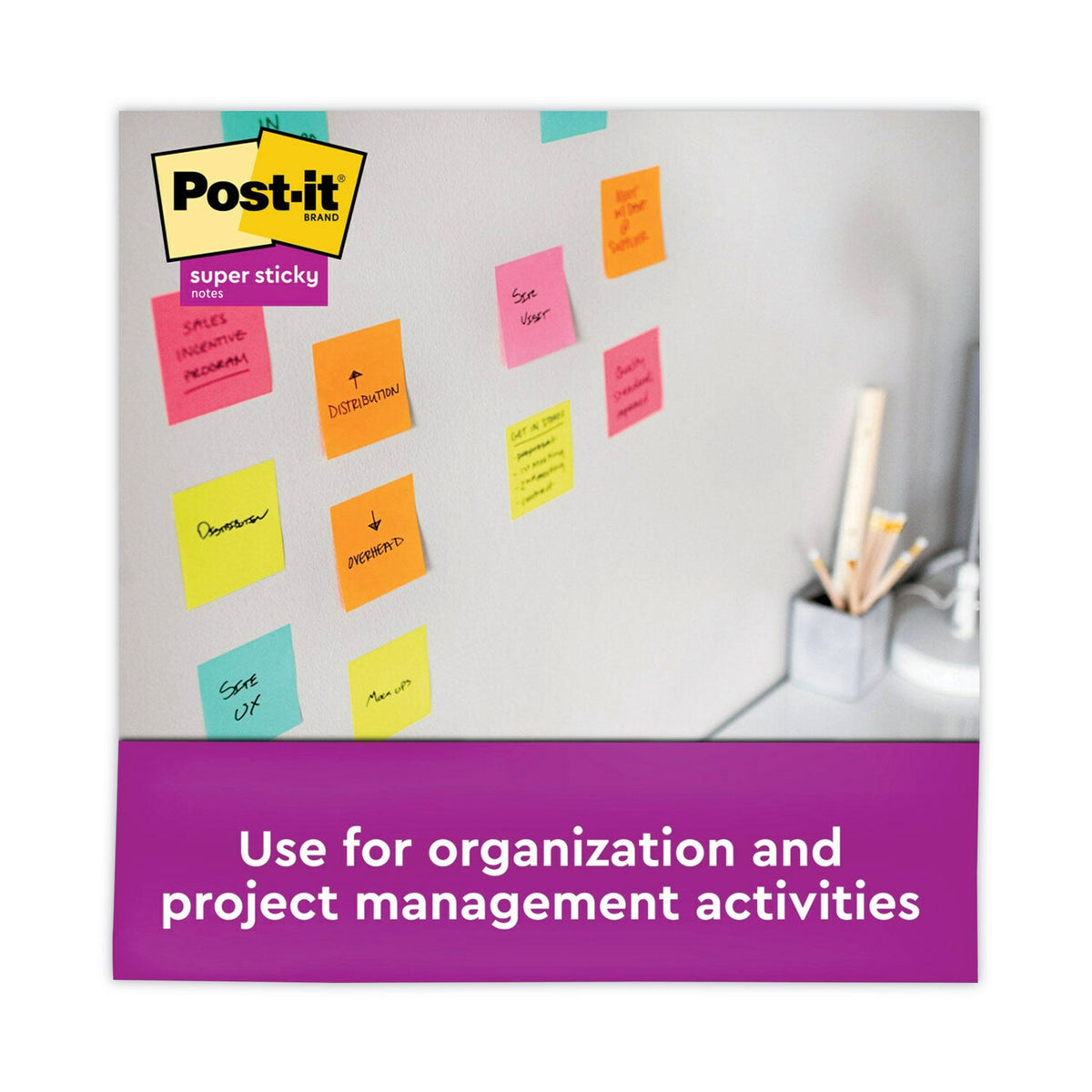 Post Notes Refil Post-it® Dispenser Notes Super Sticky Pop-up 3 x 3 Note Refill, 3