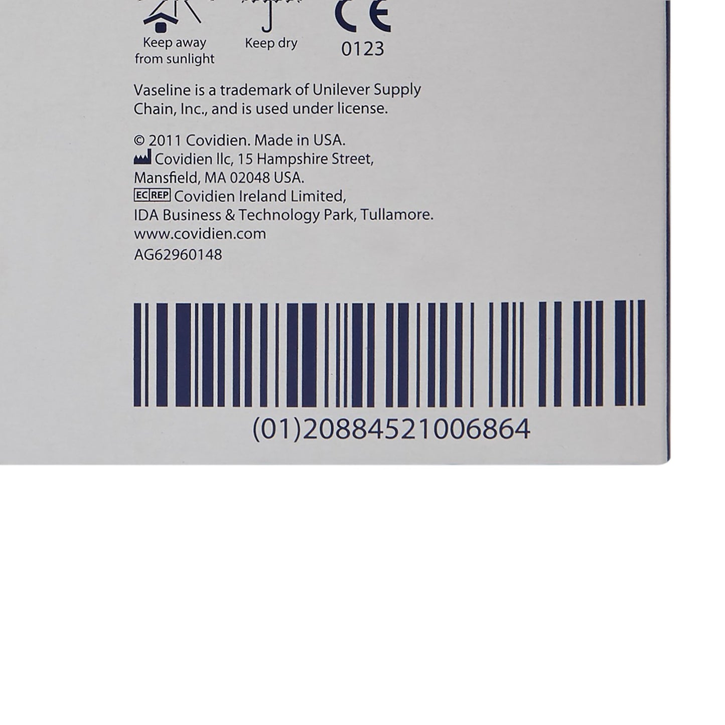 Vaseline® Petroleum Jelly 144 Per Box Individual Packet Sterile (32747_CS)