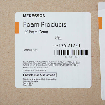 McKesson Head Positioner Donut 9 Inch Diameter Foam Freestanding (929203_CS)