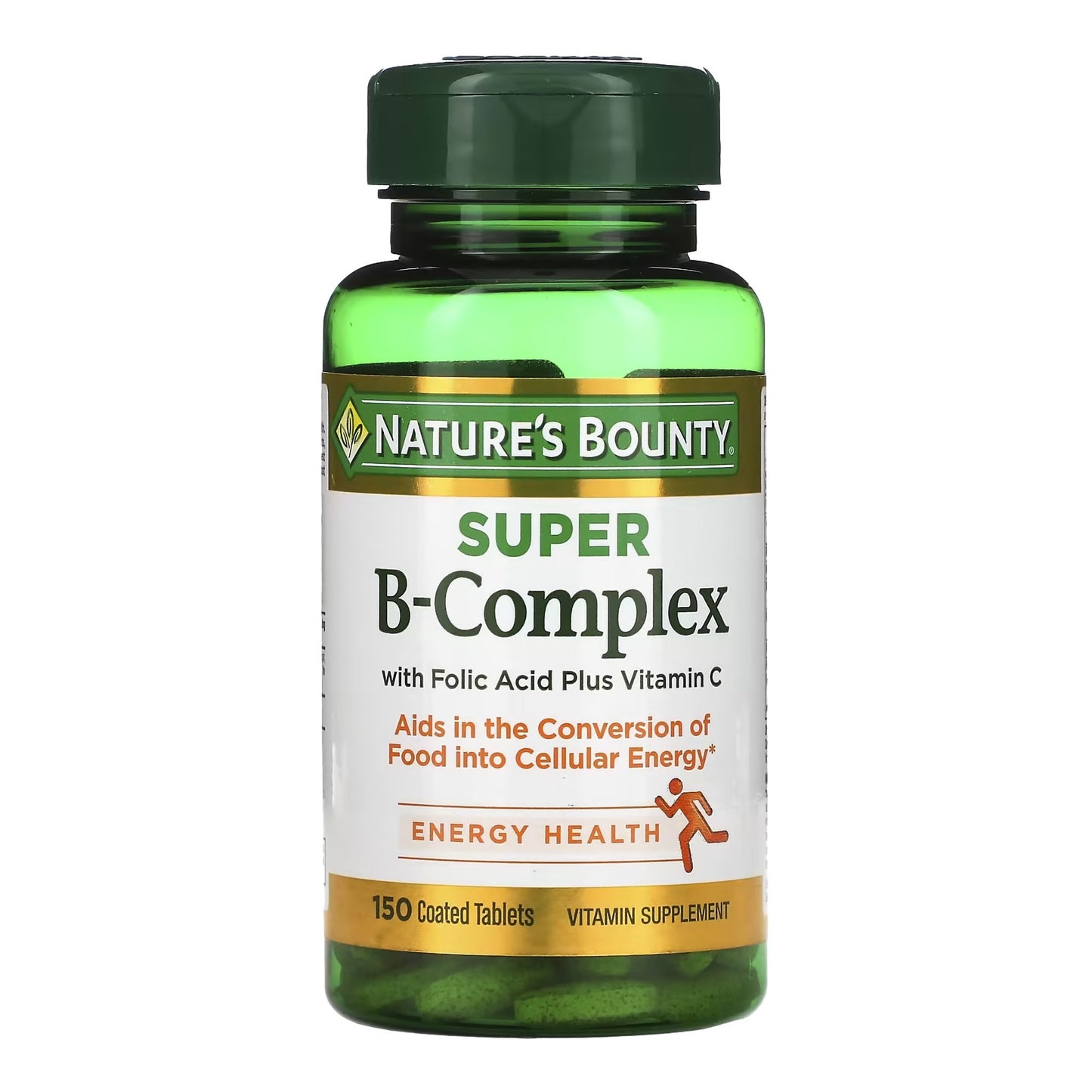 Nature's Bounty® Multivitamin Supplement Vitamin B / Folic acid / Ascorbic Acid 60 mg - 100 mcg - 400 mcg Strength Tablet 150 per Bottle (1128210_BT)