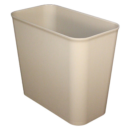 Impact® Soft-Sided Plastic 27 Quart Wastebasket, Fire Resistant, Beige, 6/Case (IMP7695-15)