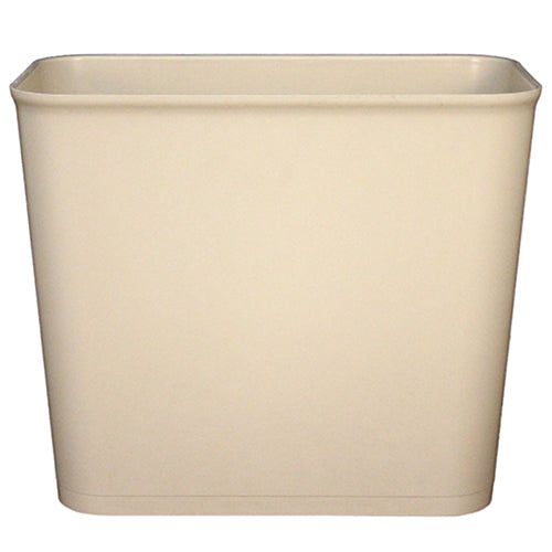 Impact® Soft-Sided Plastic 27 Quart Wastebasket, Fire Resistant, Beige, 6/Case (IMP7695-15)