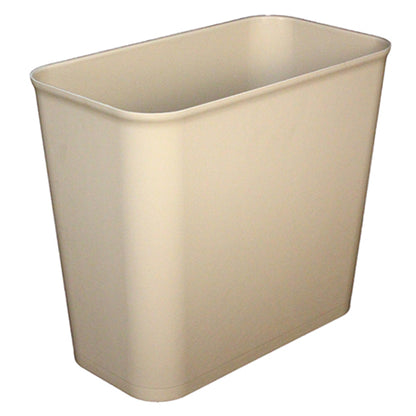 Impact® Soft-Sided Plastic 27 Quart Wastebasket, Fire Resistant, Beige, 6/Case (IMP7695-15)