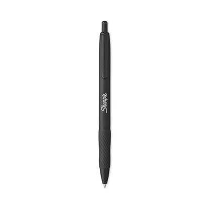 sharpie-s-gel-pens-medium-pen-point-0-7-mm-pen-point-size-black-gel-based-ink-matte-black-metal-barrel-1-dozen-num-san2153580_1