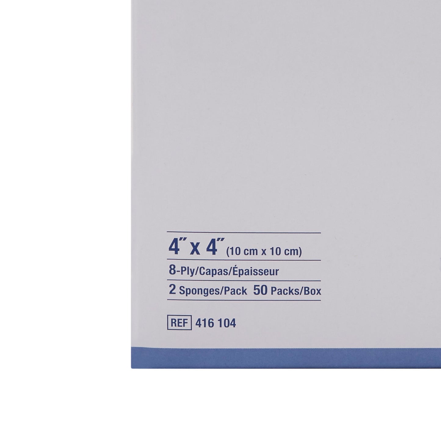 Econolux® Gauze Sponge 4 X 4 Inch 8-Ply Sterile 2 per Pack (575850_CS)