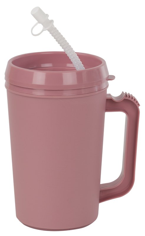 GMAX Industries Insulated Drinking Mug 22 oz. Mauve Plastic Reusable (1123221_EA)