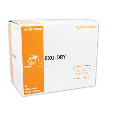 EXU-DRY Anti-Shear Super Absorbent Dressing 4 X 6 Inch Rectangle (388241_EA)