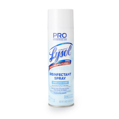 Professional Lysol® Surface Disinfectant Alcohol Based Aerosol Spray Liquid 19 oz. Can Crisp Linen Scent NonSterile (639579_CS)